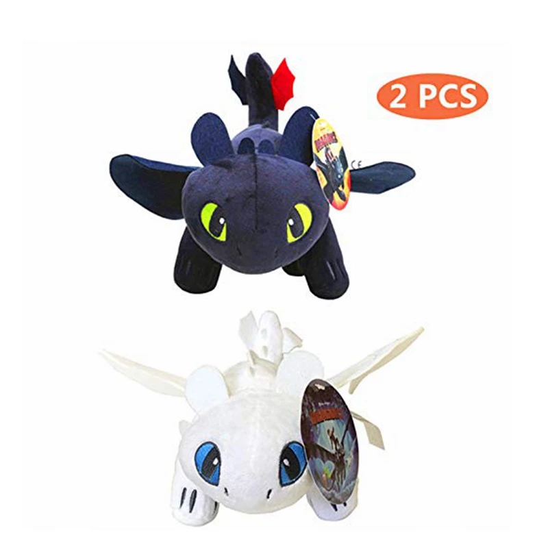 2pcs/set 35cm How to Train Your Dragon 3 Plush Toys White Toothless Night Fury Meatlug Stormfly Fury Stuffed Animal Xmas Dolls
2pcs/set 35cm How to Train Your Dragon 3 Plush Toys White Toothless Night Fury Meatlug Stormfly Fury Stuffed Animal Xmas Dolls