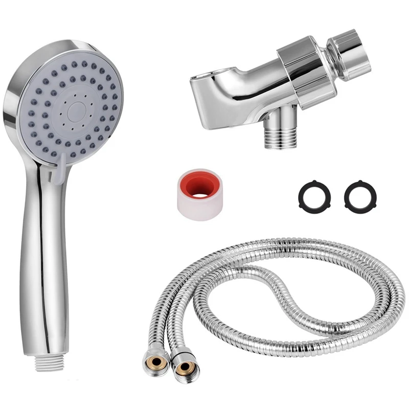 Handheld Shower Head with Hose High Pressure Spray Head Multifunction Hand Held Showerhead Against Low Pressure Supply with Wate
Handheld Shower Head with Hose High Pressure Spray Head Multifunction Hand Held Showerhead Against Low Pressure Supply with Wate