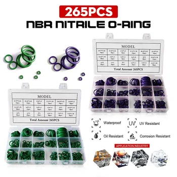 265PCS O Ring Rubber Washer Seals Assortment Black O-Ring Seals Set Nitrile Washers High Quality For Car Gasket
265PCS O Ring Rubber Washer Seals Assortment Black O-Ring Seals Set Nitrile Washers High Quality For Car Gasket