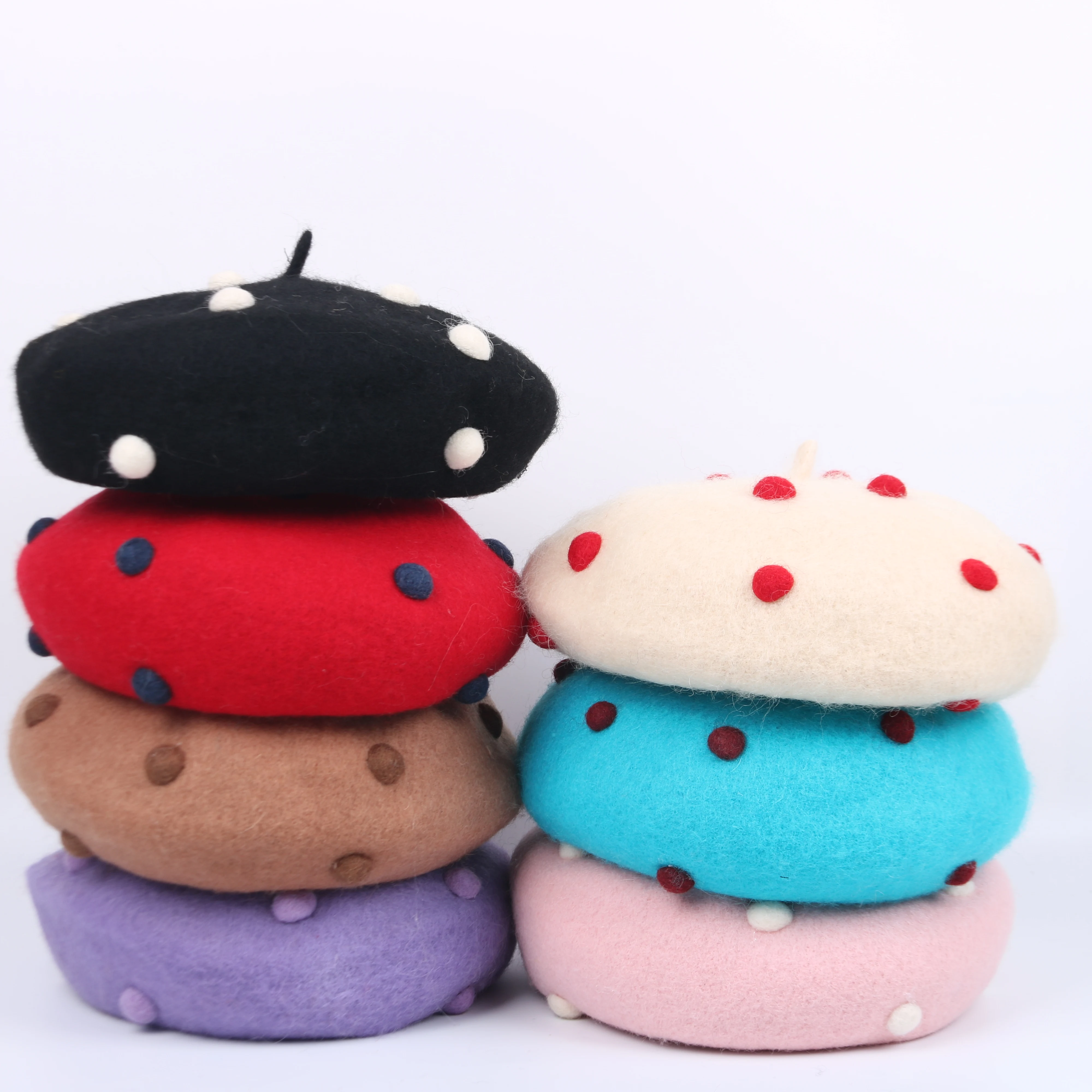 Sweet Princess Lolita Hat Japanese Style Mori Girl Kawaii Dot Hat Winter Woolen Warm Beret Manual Wool Beret Cap Gorras
Sweet Princess Lolita Hat Japanese Style Mori Girl Kawaii Dot Hat Winter Woolen Warm Beret Manual Wool Beret Cap Gorras