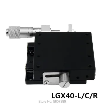 X Axis 40*40mm Knob Micrometer Sliding stage Guide Rail Type Platform Manual Displacement Sliding Table LGX40-L X40-C X40-R
X Axis 40*40mm Knob Micrometer Sliding stage Guide Rail Type Platform Manual Displacement Sliding Table LGX40-L X40-C X40-R