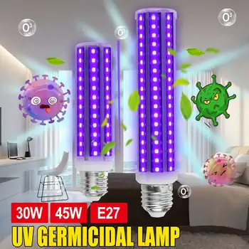 30W 45W Led UV Sterilizer Bulb Ultraviolet Corn Lamp Germicidal Lamp UV Sanitizer Disinfection Light E27 Disinfection UV Lamp
30W 45W Led UV Sterilizer Bulb Ultraviolet Corn Lamp Germicidal Lamp UV Sanitizer Disinfection Light E27 Disinfection UV Lamp