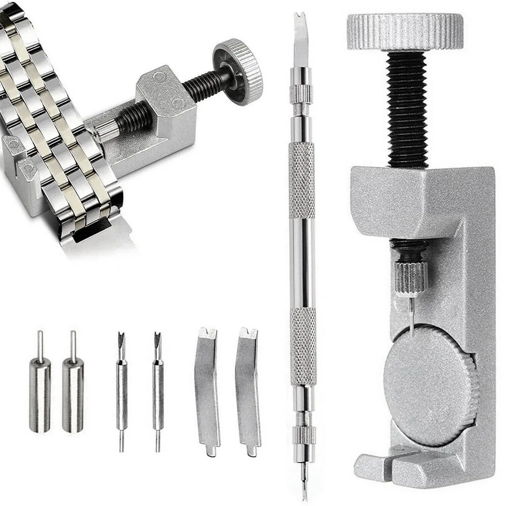10 Pcs/set Watch Band Strap Link Pin Remover Repair Tool Kit for Watchmakers Resizing Repair Replacement Remover Spring Bar Set
10 Pcs/set Watch Band Strap Link Pin Remover Repair Tool Kit for Watchmakers Resizing Repair Replacement Remover Spring Bar Set