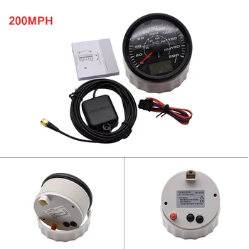 200MPH GPS Speedometer Odometer 85mm GPS Speed Meter Digital LCD Speedometer Gauge Backlight 9-32V Speed Gauge for Yacht Boat
200MPH GPS Speedometer Odometer 85mm GPS Speed Meter Digital LCD Speedometer Gauge Backlight 9-32V Speed Gauge for Yacht Boat