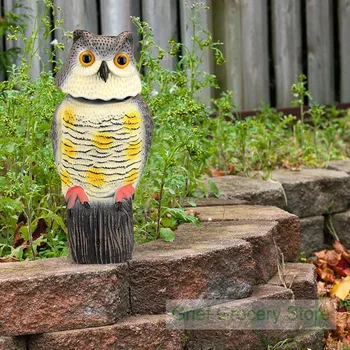 Fake Owl Decoy 360° Rotating Head Scarecrow Owl Decoy Scary Sounds Outdoor Pest Crow Bird Repellent Patio Yard Garden Protector
Fake Owl Decoy 360° Rotating Head Scarecrow Owl Decoy Scary Sounds Outdoor Pest Crow Bird Repellent Patio Yard Garden Protector