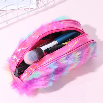 Fashion Makeup Bag Zipper Plush Cosmetic Storage Pouch Dust-proof Make up Brushes Case Toiletry Organizer Handbag Rainbow Color
Fashion Makeup Bag Zipper Plush Cosmetic Storage Pouch Dust-proof Make up Brushes Case Toiletry Organizer Handbag Rainbow Color