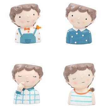 Curly Boy Planter Set - 4Pcs European Style Succulent Plants Planter Pot Mini Bonsai Cactus Flower Pot Home Decorative Craft
Curly Boy Planter Set - 4Pcs European Style Succulent Plants Planter Pot Mini Bonsai Cactus Flower Pot Home Decorative Craft