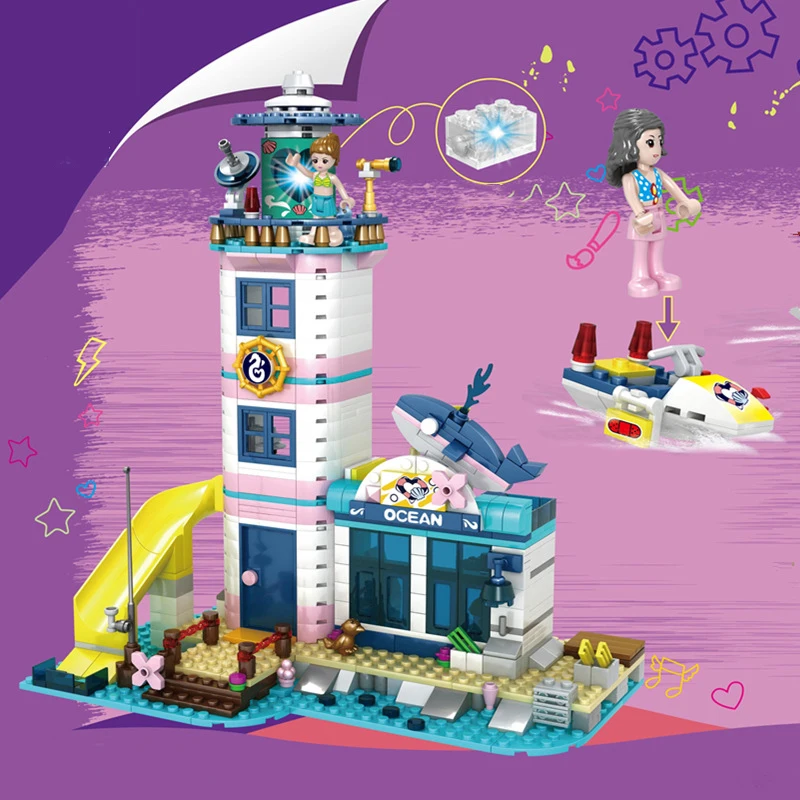 669 Pieces of Lighthouse Rescue Children's Puzzle Assembled Building Blocks Toy Princess Castle DIY Toy Children's Gift
669 Pieces of Lighthouse Rescue Children's Puzzle Assembled Building Blocks Toy Princess Castle DIY Toy Children's Gift
