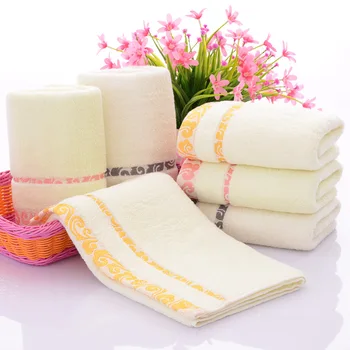 

Thick Gift Xiangyun Pure Cotton Towel Soft Absorbent Brushed Towel Untwisted Yarn Jacquard Towel
