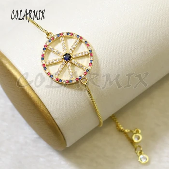 10pcs Round charm bracelets star crystal bracelets circle charm zircon accessories connectors bracelets jewel for women 56021 
10pcs Round charm bracelets star crystal bracelets circle charm zircon accessories connectors bracelets jewel for women 56021