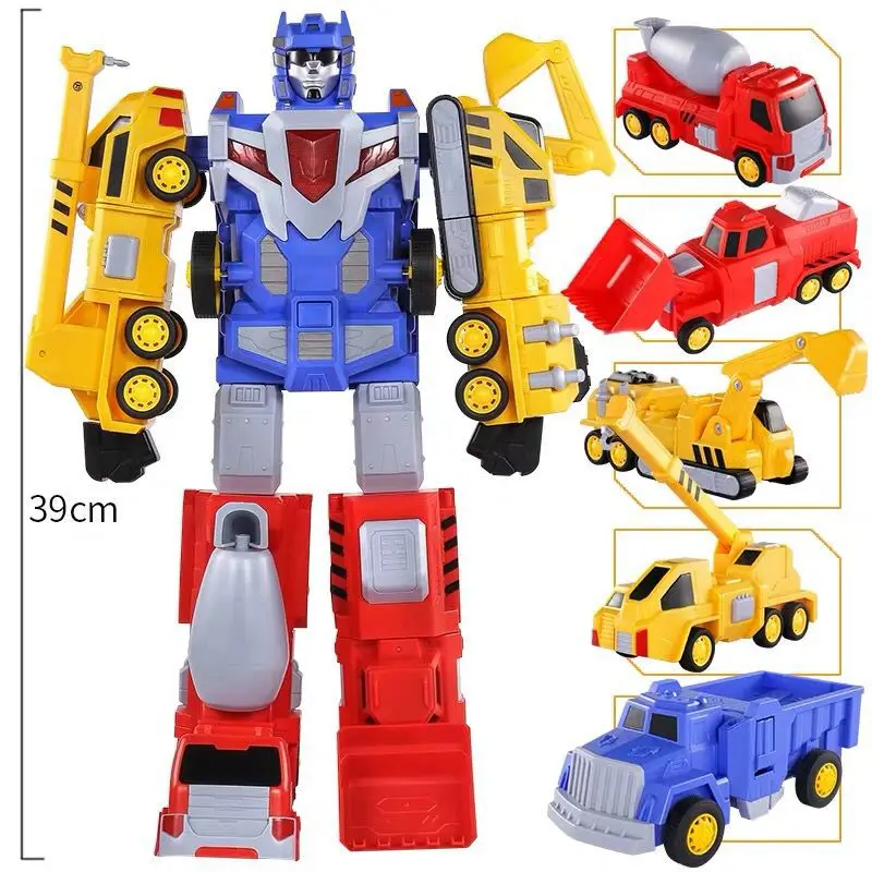 Large Size Magnetic Assembled Engineering Vehicle Excavator Five in One Robot Children Boy Sound And Light Electric Toys Car
Large Size Magnetic Assembled Engineering Vehicle Excavator Five in One Robot Children Boy Sound And Light Electric Toys Car