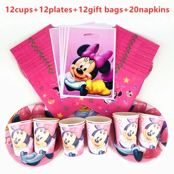 56Pcs Disney Red Minnie Mouse Disposable Tableware Boy Birthday Party Decoration Paper Plate+Cup+Napkin+Candy Gift Bags Supplies
56Pcs Disney Red Minnie Mouse Disposable Tableware Boy Birthday Party Decoration Paper Plate+Cup+Napkin+Candy Gift Bags Supplies