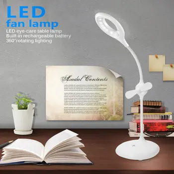 2 in 1 Home Desk Fan LED Light 360 Degree Rotating Lighting Eye-protection LED Table Lamp Fan Built-in Rechargeable Battery
2 in 1 Home Desk Fan LED Light 360 Degree Rotating Lighting Eye-protection LED Table Lamp Fan Built-in Rechargeable Battery