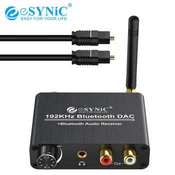 eSYNiC Digital to Analog Audio Converter with Volume Control Coaxial Toslink to RCA 3.5mm 192kHz DAC Bluetooth Converter Adapter
eSYNiC Digital to Analog Audio Converter with Volume Control Coaxial Toslink to RCA 3.5mm 192kHz DAC Bluetooth Converter Adapter