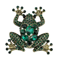 Frog Brooch Cute Pins Rhinestone Brooch Green Crystal Animal Enamel Pins Badge Women Collar Chapas Broches Bijou Spilla Brosche 
Frog Brooch Cute Pins Rhinestone Brooch Green Crystal Animal Enamel Pins Badge Women Collar Chapas Broches Bijou Spilla Brosche