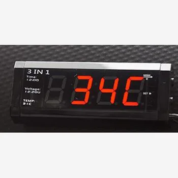 Car 3 in 1 12V Digital Auto Car Thermometer Voltmeter Voltage Meter Tester Monitor LCD screen Display Clock for Alfa Romeo
Car 3 in 1 12V Digital Auto Car Thermometer Voltmeter Voltage Meter Tester Monitor LCD screen Display Clock for Alfa Romeo
