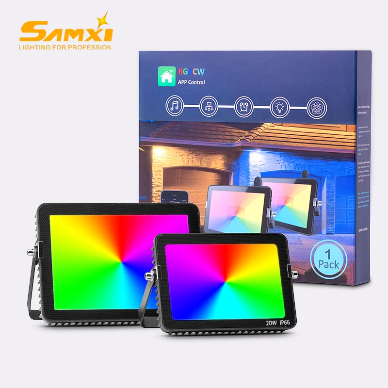 Светодиодный прожектор светильник 20W 30W RGB LED точечный 110V IP66 Водонепроницаемый