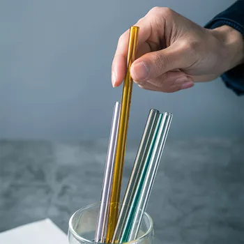 5pcs Ins style Colored Glass Straw Transparent Cup Curved Straw Juice Drink Tube Creative Stirring Rod
5pcs Ins style Colored Glass Straw Transparent Cup Curved Straw Juice Drink Tube Creative Stirring Rod