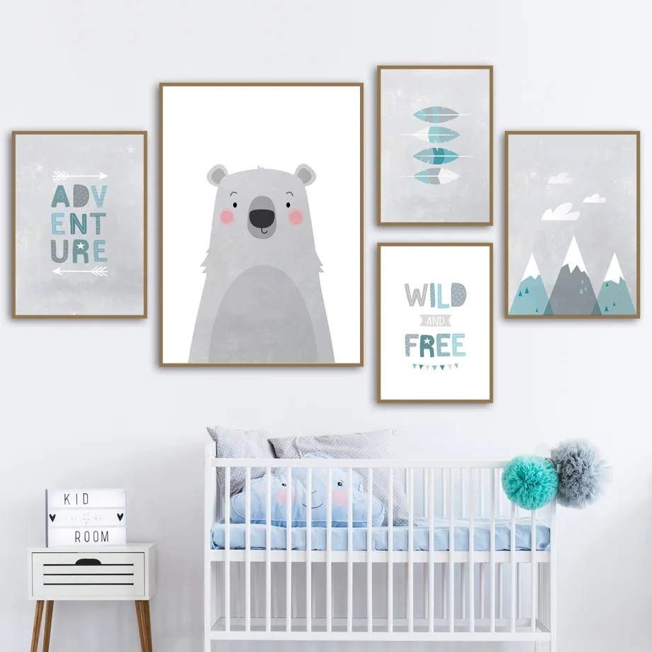 Bear Mountain Feather Arrow Adventure Quote Wall Art Canvas Painting Nordic Posters and Prints Wall Picture Baby Kids Room Decor
Bear Mountain Feather Arrow Adventure Quote Wall Art Canvas Painting Nordic Posters and Prints Wall Picture Baby Kids Room Decor