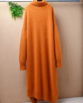 Ladies women long fashion turtleneck warm thick knitted long sleeves pullover sweater dress skirt rabbit fur knitted cashmere
Ladies women long fashion turtleneck warm thick knitted long sleeves pullover sweater dress skirt rabbit fur knitted cashmere