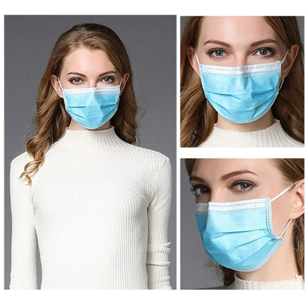 Non Woven Disposable Face Mask 3 Layer Hanging ear Dust Filter Safety Elastic Facial Dust-Proof Safety Masks 20/50/100 pcs
Non Woven Disposable Face Mask 3 Layer Hanging ear Dust Filter Safety Elastic Facial Dust-Proof Safety Masks 20/50/100 pcs