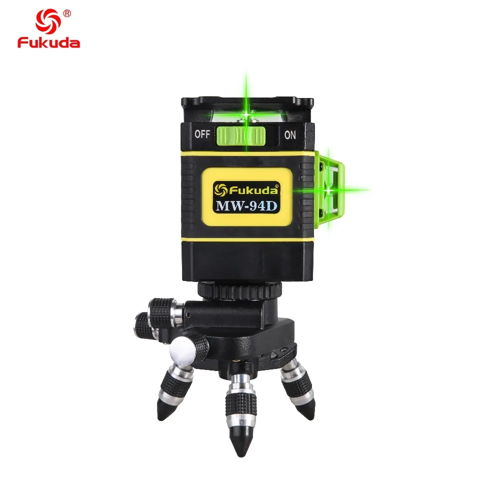 Fukuda Brand 12 Lines 3D MW-94D Laser Level Self-Leveling 360 Horizontal Vertical Cross Super green Laser remote control
Fukuda Brand 12 Lines 3D MW-94D Laser Level Self-Leveling 360 Horizontal Vertical Cross Super green Laser remote control