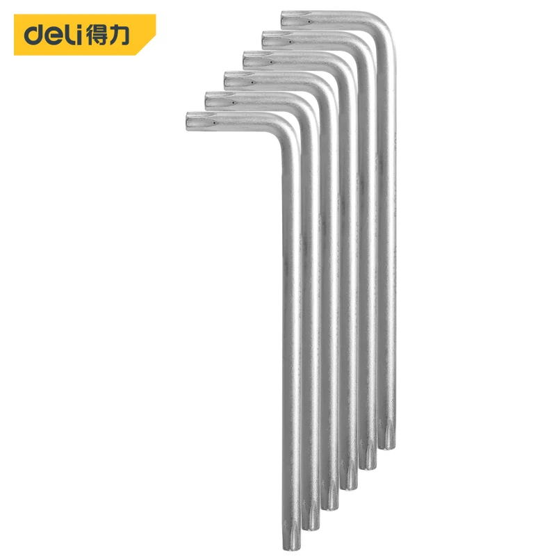 Deli L-Type Double End Allen Hex Key Hexagon Wrench Set T27 Torx Head Spanner Hexagonal Hand Tool Flower Head Wrench Screwdriver
Deli L-Type Double End Allen Hex Key Hexagon Wrench Set T27 Torx Head Spanner Hexagonal Hand Tool Flower Head Wrench Screwdriver
