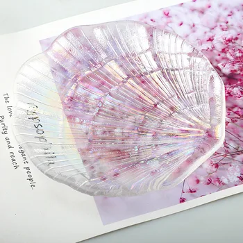 Nail Art Mermaid Shell Glass Plate Dish Small Fancy Jewelry Storage Tray Ring Trinket Nail Tips Display Tool
Nail Art Mermaid Shell Glass Plate Dish Small Fancy Jewelry Storage Tray Ring Trinket Nail Tips Display Tool