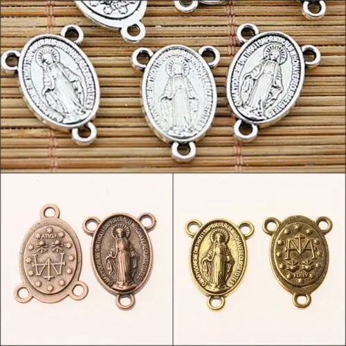100pcs/lot 17x12mm Italy Catholicism religious connector jewerly making 3 holes Pendant 
100pcs/lot 17x12mm Italy Catholicism religious connector jewerly making 3 holes Pendant