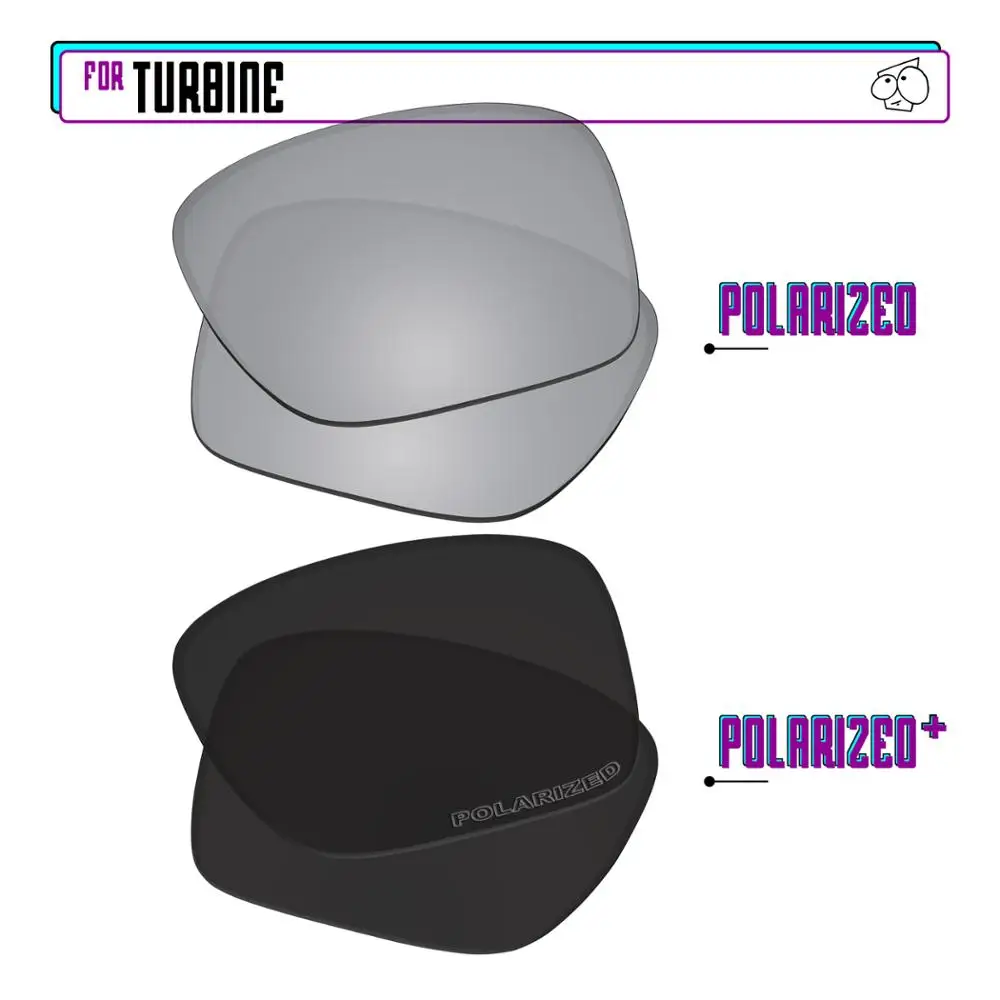 EZReplace Polarized Replacement Lenses for - Oakley Turbine Sunglasses - BlackP Plus-Silver P
EZReplace Polarized Replacement Lenses for - Oakley Turbine Sunglasses - BlackP Plus-Silver P
