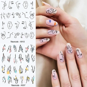 Harunouta Black Line Coloful Abstract Image Nail Sticker Decals Summer Leaves Flowers Water Transfer Slider For Nails Art
Harunouta Black Line Coloful Abstract Image Nail Sticker Decals Summer Leaves Flowers Water Transfer Slider For Nails Art