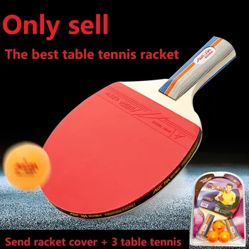 Tennis table racket long handle short handle Fillet carbon blade rubber with double face pimples in ping pong rackets with case
Tennis table racket long handle short handle Fillet carbon blade rubber with double face pimples in ping pong rackets with case