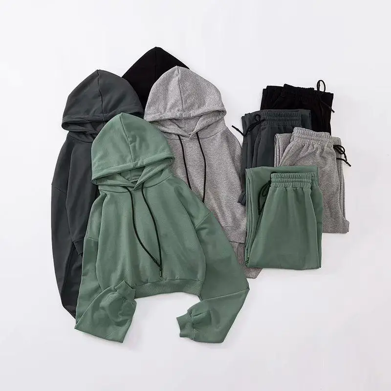 2019 Fashion And Personality Hooded Drawstring Lace-up Long-sleeved Sweater Women's Solid Color Elastic Waist Sweatpants WOMEN'S
2019 Fashion And Personality Hooded Drawstring Lace-up Long-sleeved Sweater Women's Solid Color Elastic Waist Sweatpants WOMEN'S