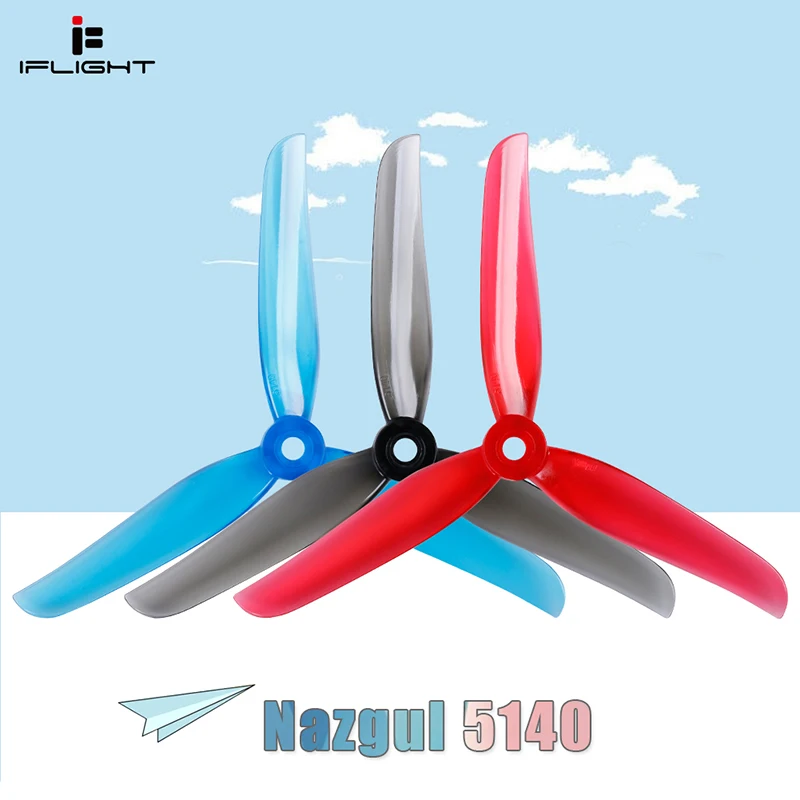iFlight Nazgul 5140 5inch 3 blade/tri-blade propeller prop compatible iFlight XING-E 2207 motor for FPV Racing Drone kit
iFlight Nazgul 5140 5inch 3 blade/tri-blade propeller prop compatible iFlight XING-E 2207 motor for FPV Racing Drone kit