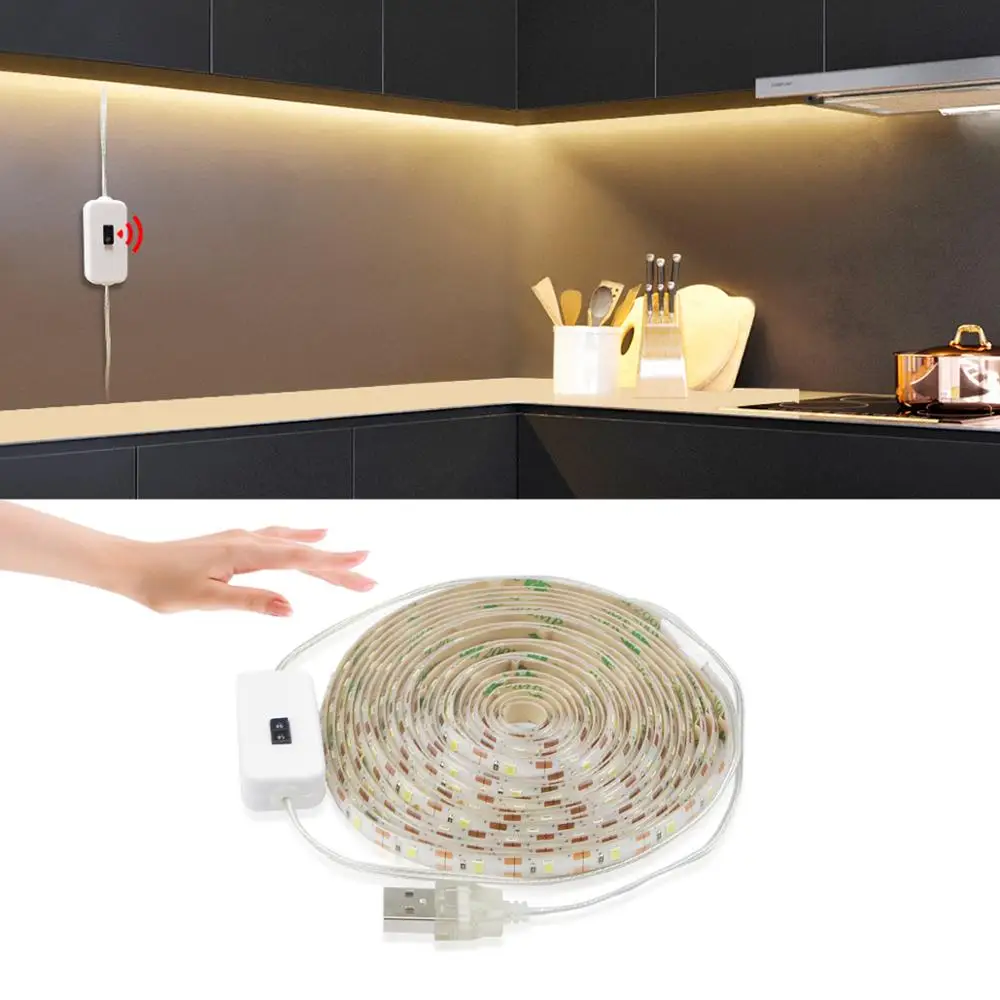 1/2/3/4/5M USB Hand Sweep Sensor Led Strips Night Smart Switch Lamp For Bedroom Cabinet Kitchen Furniture Washroom Decor Lights
1/2/3/4/5M USB Hand Sweep Sensor Led Strips Night Smart Switch Lamp For Bedroom Cabinet Kitchen Furniture Washroom Decor Lights