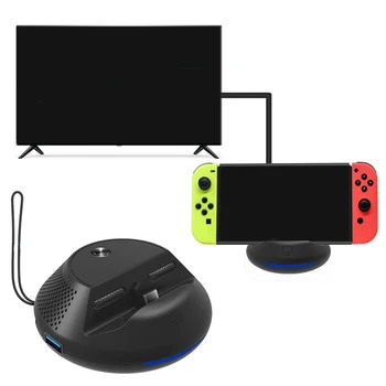 For Switch HDMI Charging Dock Station USB 3.0 TypeC HDMI TV Adapter Output Dock Station Charging Charger Base for Nintend Switch
For Switch HDMI Charging Dock Station USB 3.0 TypeC HDMI TV Adapter Output Dock Station Charging Charger Base for Nintend Switch
