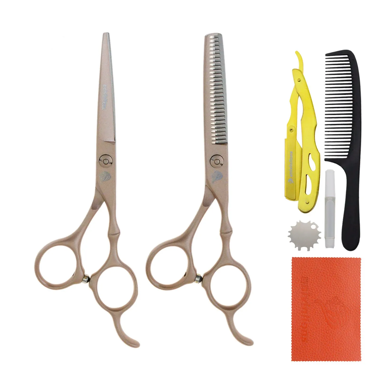 Univinlions 5.5" Professional Razor Edge Hairdressing Scissors Barber Accessories Salon Hair Clips Hair Styling Tools Haircut
Univinlions 5.5" Professional Razor Edge Hairdressing Scissors Barber Accessories Salon Hair Clips Hair Styling Tools Haircut
