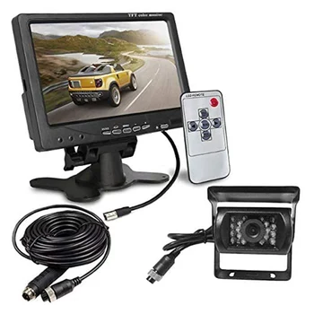 Universal 7 inch TFT LCD Rear View Monitor with IR LED Waterproof Backup Reversing Rearview Camera for RV Bus Truck Trailer
Universal 7 inch TFT LCD Rear View Monitor with IR LED Waterproof Backup Reversing Rearview Camera for RV Bus Truck Trailer