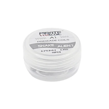 Pirate Coil Prebuilt Coils for Rda Rta Atomizer Electronic Cigarette Vape Pen Accessory 10 Pieces/Box Snake Alien Coil
Pirate Coil Prebuilt Coils for Rda Rta Atomizer Electronic Cigarette Vape Pen Accessory 10 Pieces/Box Snake Alien Coil