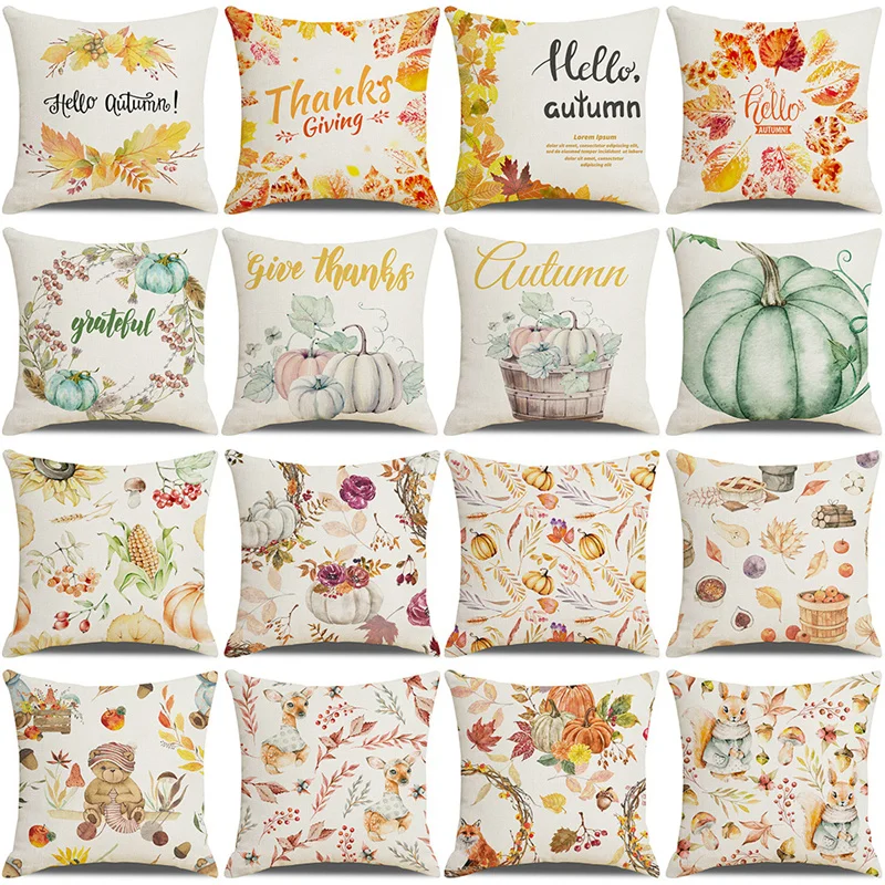 45cm*45CM Colorful Watercolor Autumn Style Pillow Case Linen Decor Plant Cushion Cover For Car Sofa Pillowcases
45cm*45CM Colorful Watercolor Autumn Style Pillow Case Linen Decor Plant Cushion Cover For Car Sofa Pillowcases