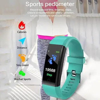 Waterproof Smart Bracelet Watch Wristband 115 Plus Monitoring Heart Rate Monitor Smart Fitness Tracker Band
Waterproof Smart Bracelet Watch Wristband 115 Plus Monitoring Heart Rate Monitor Smart Fitness Tracker Band