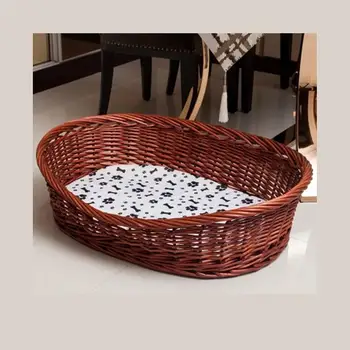 Rattan Pet Nest Cat Litter Rattan Dog Bed Large Dog Satsuma Pet Nest Kennel Bed (Random Color of the Mat)
Rattan Pet Nest Cat Litter Rattan Dog Bed Large Dog Satsuma Pet Nest Kennel Bed (Random Color of the Mat)