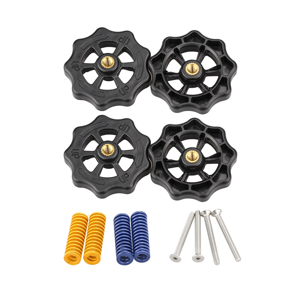 3D Printer Parts Heated Bed Spring Leveling Kit Adjustment Nut+Springs+ Screw Heatbed Kit For CR-10 Ender 3 MK3 hotbed
3D Printer Parts Heated Bed Spring Leveling Kit Adjustment Nut+Springs+ Screw Heatbed Kit For CR-10 Ender 3 MK3 hotbed