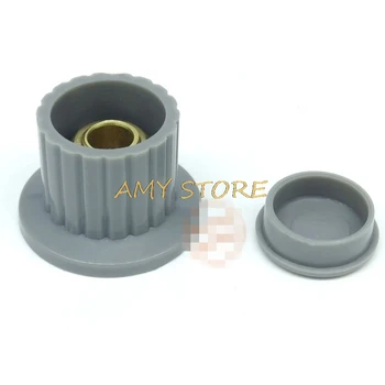 10Pcs Grey 6mm Shaft Hole Dia Plastic Threaded Knurled Shaft Potentiometer Knob Cap KYP25-18-6J
10Pcs Grey 6mm Shaft Hole Dia Plastic Threaded Knurled Shaft Potentiometer Knob Cap KYP25-18-6J