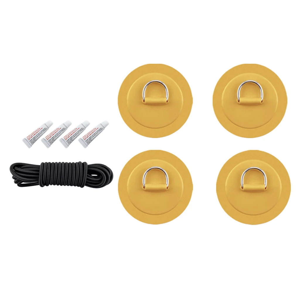 4PCS Stainless Steel D-Ring Pad Patch PVC Round ring Pad for Inflatable Boat Raft Dinghy Surfboard 6 Colors Optional 4PCS Stainless Steel D-Ring Pad Patch PVC Round ring Pad for Inflatable Boat Raft Dinghy Surfboard 6 Colors Optional