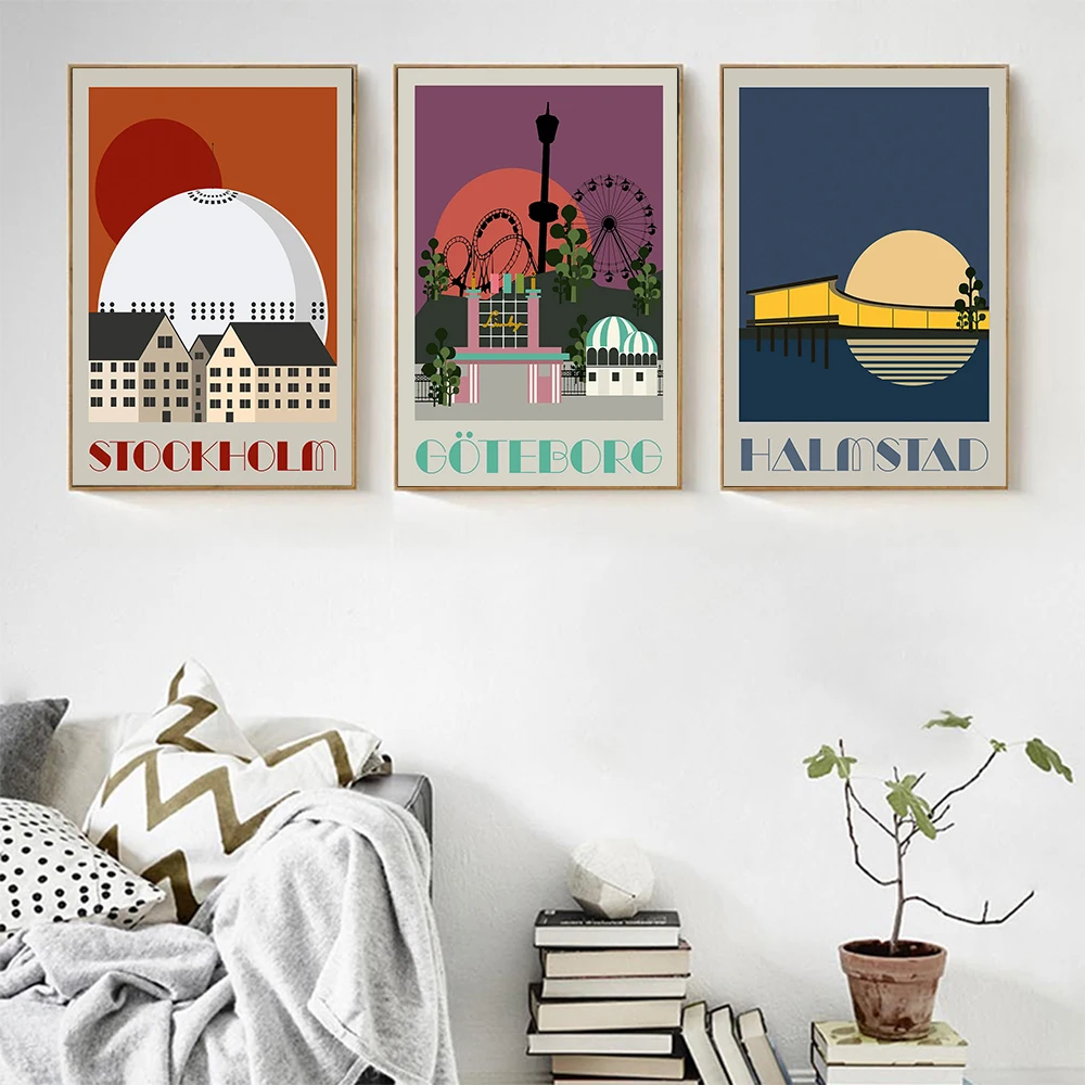 Sanfrancisco Travel Landscape Canvas Painting Goteborg Halmstads Nordic Cartoon Poster Print Wall Art Living Room Decor Picture
Sanfrancisco Travel Landscape Canvas Painting Goteborg Halmstads Nordic Cartoon Poster Print Wall Art Living Room Decor Picture
