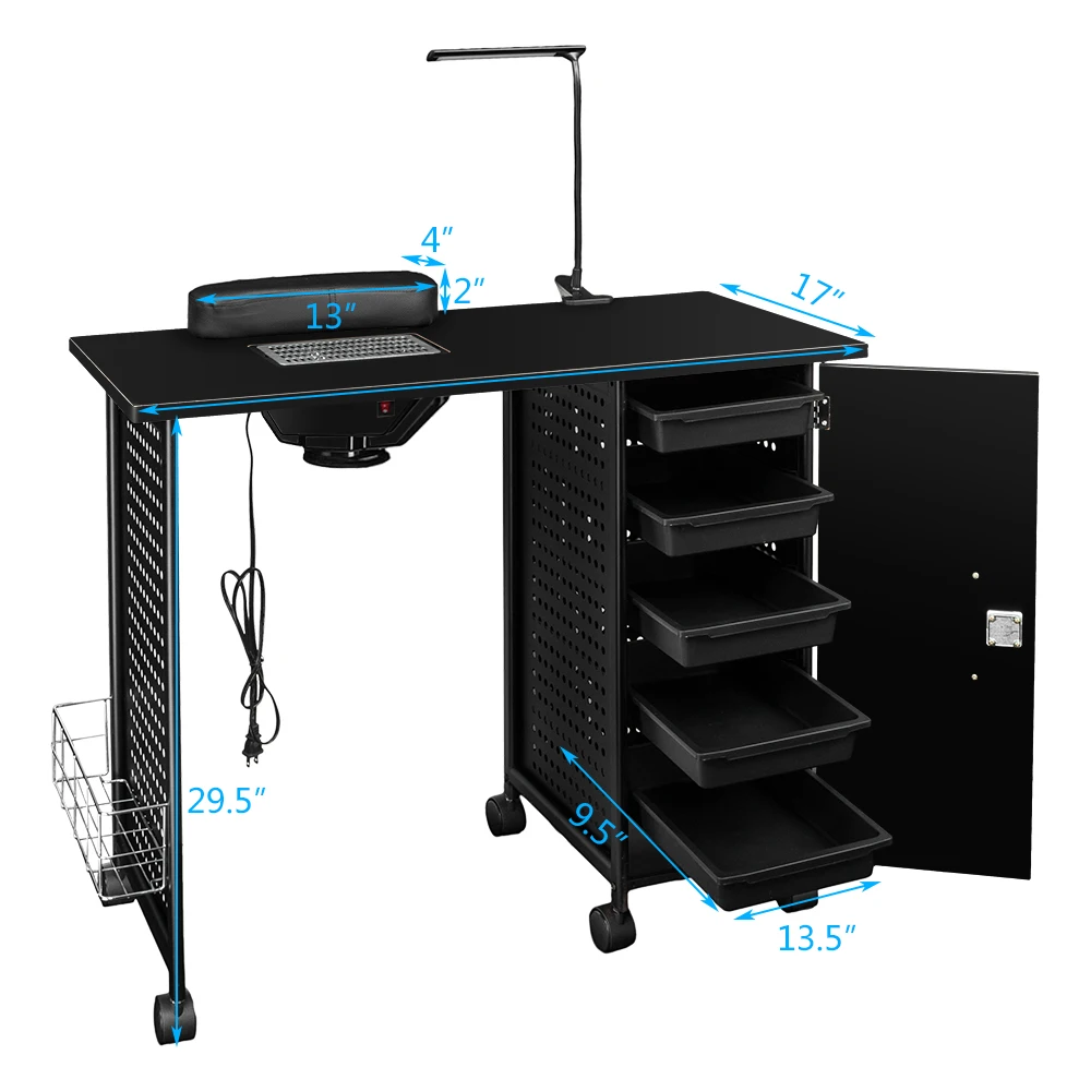 Giantex Manicure Nail Table Station Black Steel Frame Beauty Spa Salon Equipment Drawer Salon Furniture
Giantex Manicure Nail Table Station Black Steel Frame Beauty Spa Salon Equipment Drawer Salon Furniture