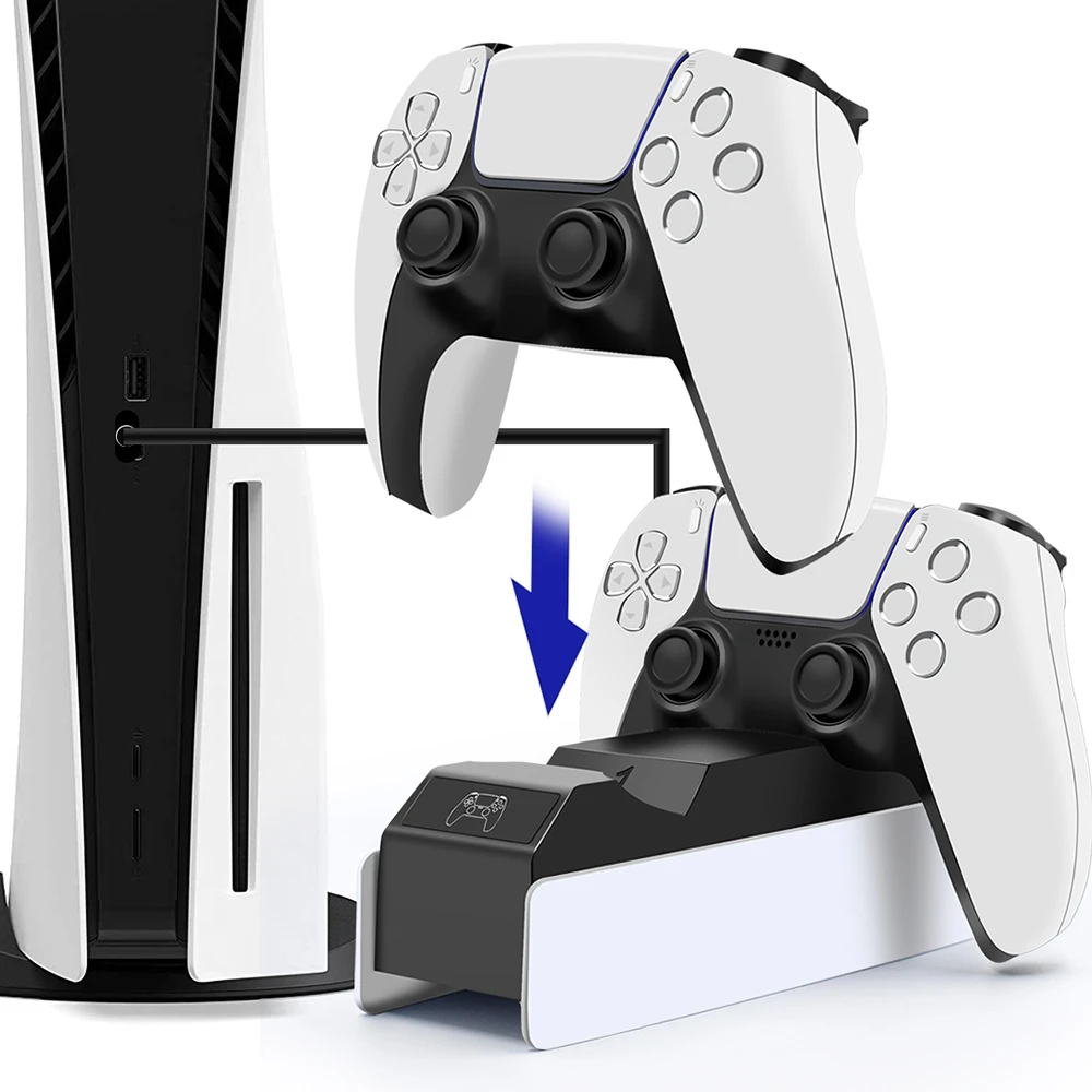 Dual Fast Charger For PS5 Wireless Controller Dock Station USB Type-C Charging Cradle For Sony PlayStation5 Joystick Gamepad
Dual Fast Charger For PS5 Wireless Controller Dock Station USB Type-C Charging Cradle For Sony PlayStation5 Joystick Gamepad