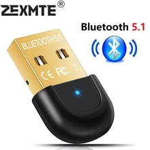 Zexmte Dongle USB Bluetooth 5.1 Adapter Blue-tooth USB Transmitter Speakers Keyboard Mouse Printer Receiver for PC Win 7/8/10/11 Zexmte Dongle USB Bluetooth 5.1 Adapter Blue-tooth USB Transmitter Speakers Keyboard Mouse Printer Receiver for PC Win 7/8/10/11