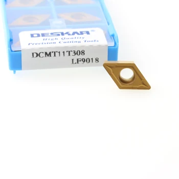 10PCS DESKAR DCMT11T304 DCMT11T308 LF9018 Carbide Inserts Turning Tools Lathe Hard Alloy Blades For Processing Steel
10PCS DESKAR DCMT11T304 DCMT11T308 LF9018 Carbide Inserts Turning Tools Lathe Hard Alloy Blades For Processing Steel